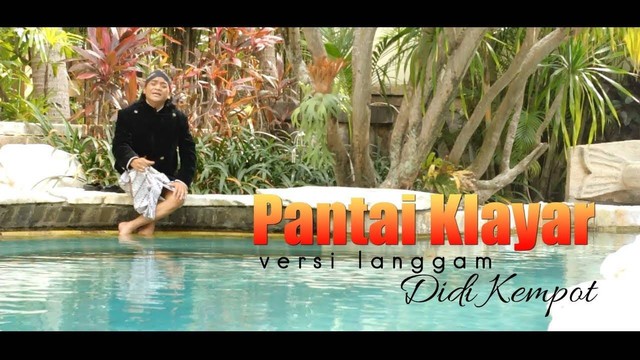 Ilustrasi sampul video klip Pantai Klayar oleh Didi Kempot. Foto: YouTube/Didi Kempot Official Channel