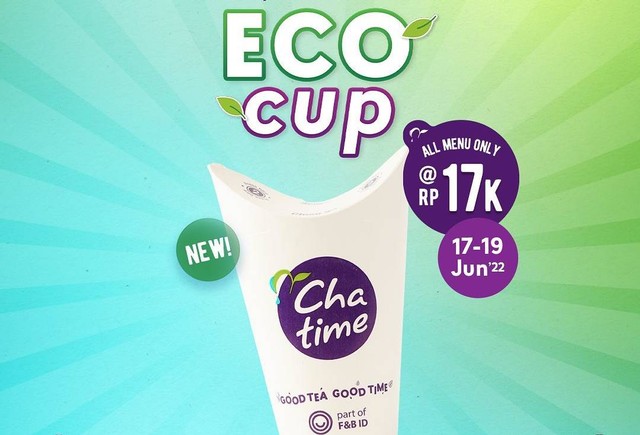 Chatime luncurkan Eco Cup pada 17 Juni lalu. Foto: Dok. Chatime