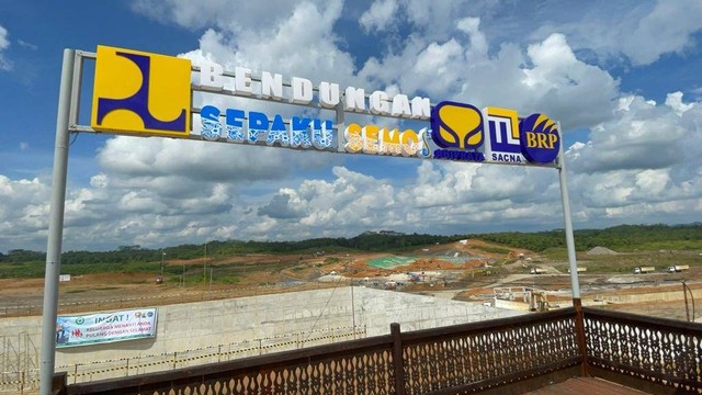 Proyek pembangunan Bendungan Sepaku Semoi. Foto: Arifin Asydhad/kumparan