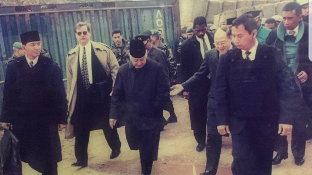 Soeharto saat kunjungan ke Bosnia. Foto: Dok. Istimewa