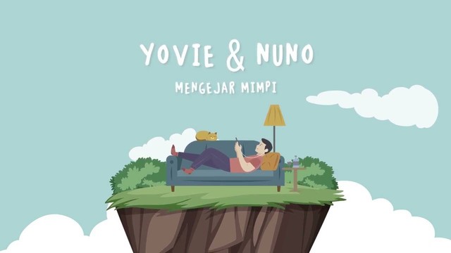 Ilustrasi sampul lagu Mengejar Mimpi oleh Yovie & Nuno. Foto: YouTube/Sony Music Entertainment Indonesia