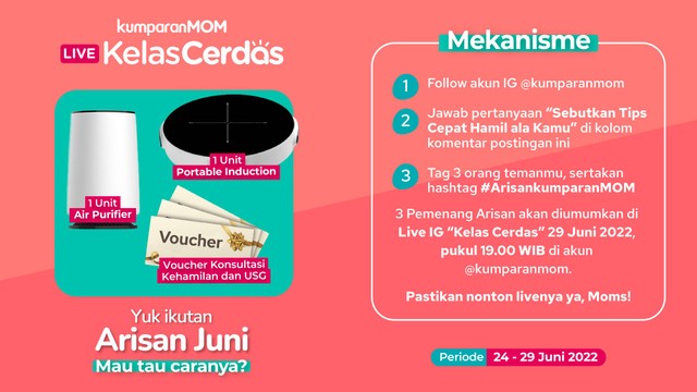 Cara Ikutan Arisan Bulanan kumparanMOM