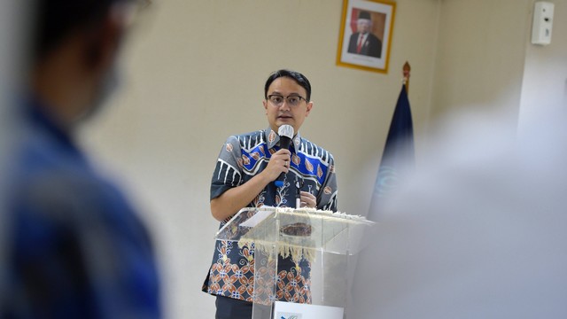 Wakil Menteri Perdagangan (Wamendag) Jery Sambuaga menghadiri peluncuran pusat bantuan Layanan Informasi Bappebti (Lini Bappebti).  Foto: Kemendagri