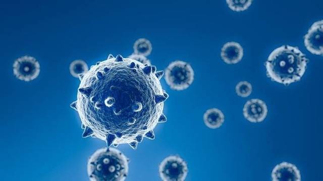 Ilustrasi virus influenza yang terdiri dari struktur-struktur tertentu. Foto: Pixabay