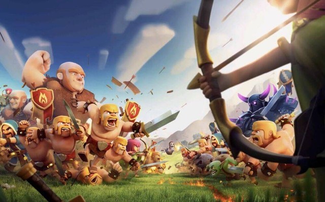 Ilustrasi loading screen Clash of Clans. Foto: Supercell