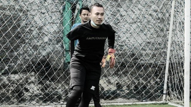 Kiper Timnas Amputasi Indonesia, Junaidi Abdillah. Foto: Instagram/@juanjun11