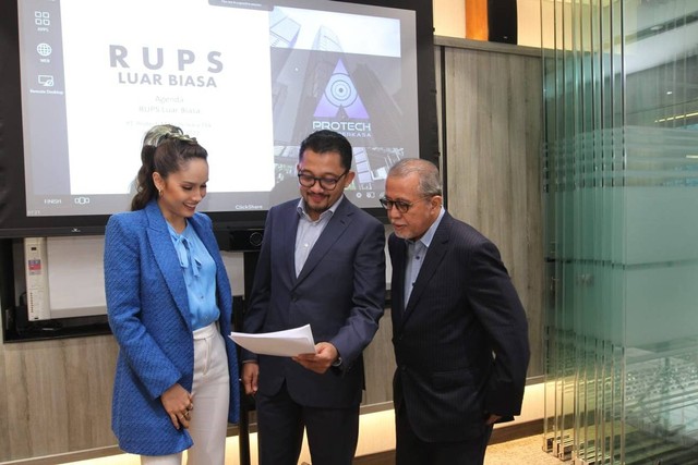 Rapat Umum Pemegang Saham Luar Biasa (RUPSLB) PT Maharaksa Biru Energi Tbk, di Jakarta, Senin (27/6). Foto: Humas PT Maharaksa Biru Energi Tbk