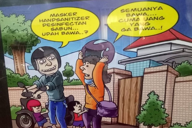 Salah-satu karya yang ditampilkan dalam pameran kartun di Pesta Kesenian Bali XLIV Tahun 2022 - IST