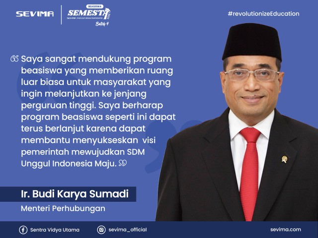 SEVIMA Bersama Para Menteri Dan Pejabat Luncurkan Beasiswa SEMESTA ...