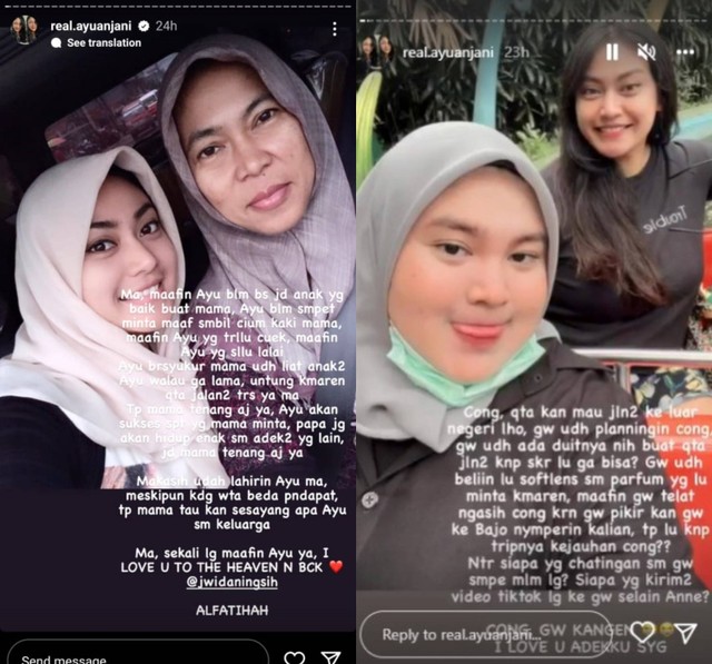 Ibu dan adiknya Ayu Anjani jadi korban tenggelam. Foto: Dok. Istimewa