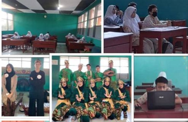 Peserta lomba FLS, FLS2N dan PBS3 tingkat subrayon 1 Sumedang perwakilan dari SMP Al Ma'soem 