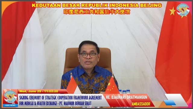 Indonesia-Tiongkok kerja sama sama investasi dan pengembangan sektor kesehatan di Indonesia. Foto: Dok. Istimewa