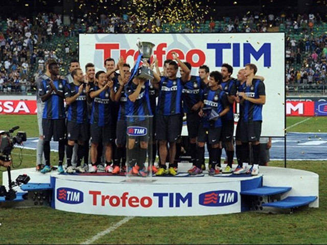 Internazionale Milan saat menjadi juara Trofeo TIM. Foto: Goal
