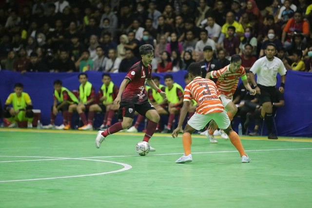 Pendekar United saat menghadapi Sadakata dalam Liga Futsal Profesional Indonesia. Foto: futsalindonesia