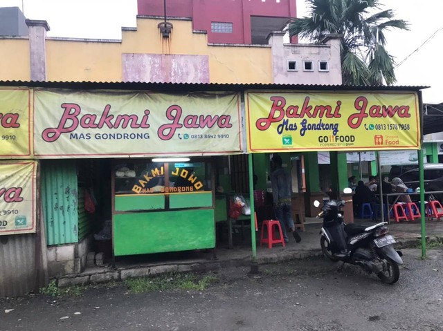 Bakmi Jawa Mas Gondrong yang berlokasi di Jl. Mustikajaya, Kota Bekasi. Sumber foto: Nabiila Putri Caesari
