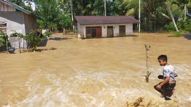 Bencana banjir melanda Aceh Selatan, Desember 2021. Dok. BPBA