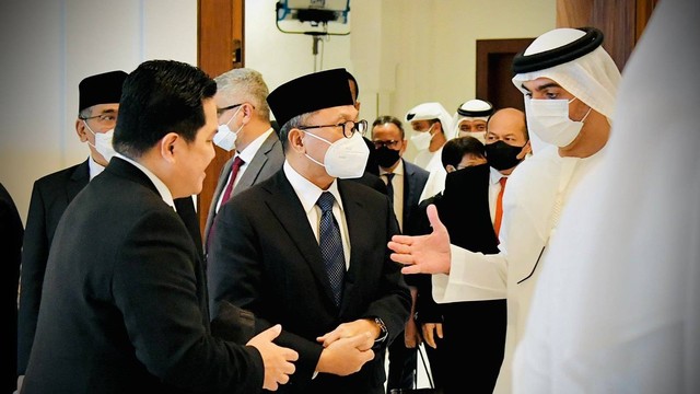Menteri Perdagangan, Zulkifli Hasan dalam kunjungan ke Abu Dhabi.  Foto: Kemendag RI