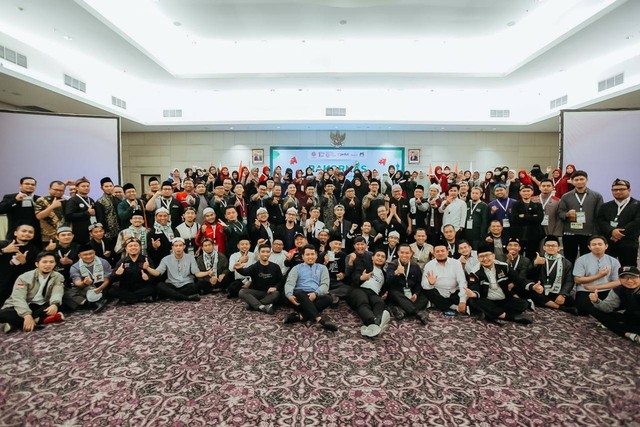 Peserta Rakornas ODOJ dalam sesi foto bersama, Hotel Royal Palm, Jakarta Barat, 2 Juli 2022 (Foto: Istimewa)