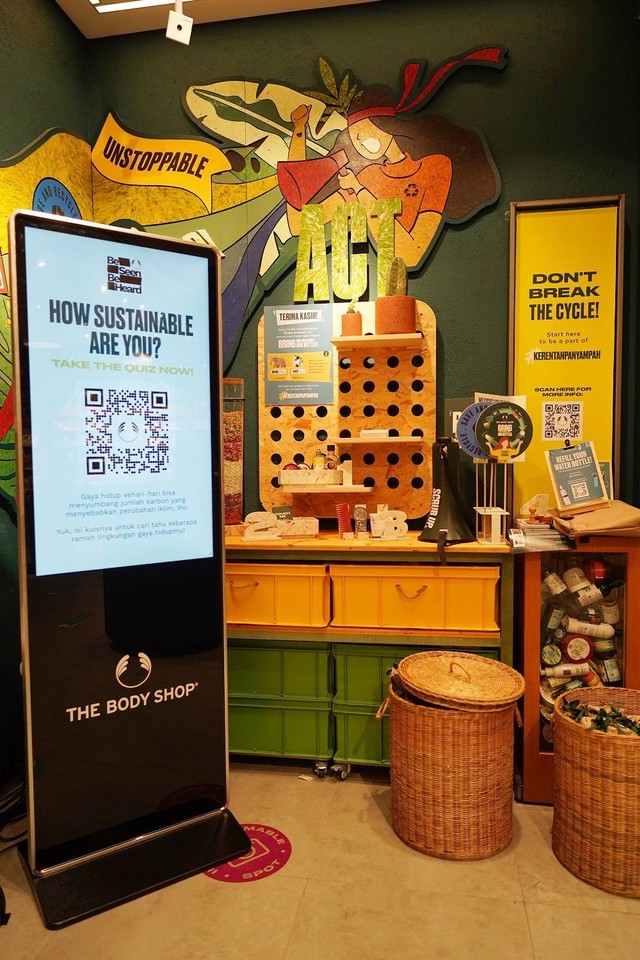 Konsep Baru Gerai The Body Shop di Mal Kota Kasablanka yang Manfaatkan Sampah