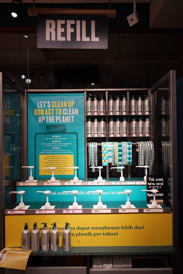 Konsep Baru Gerai The Body Shop di Mal Kota Kasablanka yang Manfaatkan