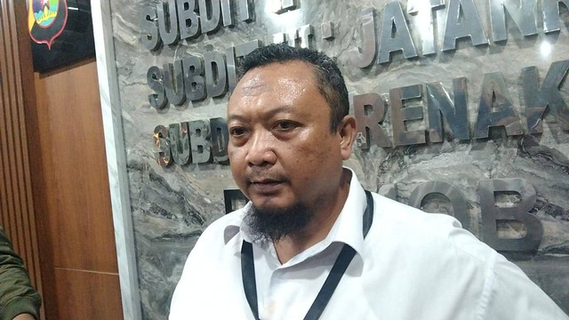 Kasubdit Kamneg Ditreskrimum Polda Lampung, Kompol Wahyudi Sabhara saat ditemui. | Foto: Bella Sardio/ Lampung Geh
