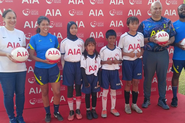 AIA gelar coaching clinic di Lapangan Karya Manunggal Sidakarya, Denpasar, Bali. Foto: Haikal Pasya/kumparan