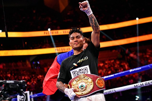 Petinju Filipina, Mark Magsayo. Foto: Patrick T. FALLON/AFP