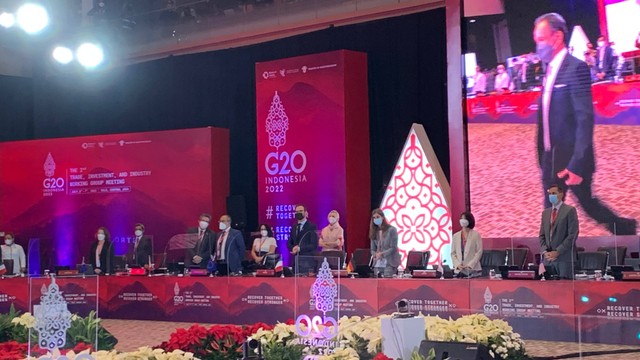 Suasana pelaksanaan pertemuan kedua Trade, Investment, and Industry Working Group Meeting G20 di Surakarta. Foto: Moh Fajri/kumparan