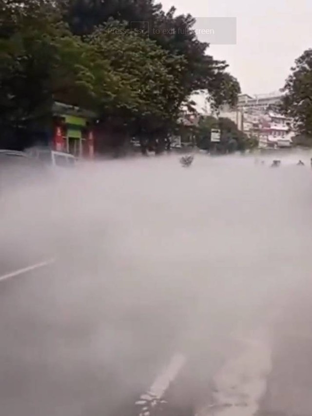 Kebocoran Gas di Jalan Cimone, Tangerang. Foto: Dok. Istimewa