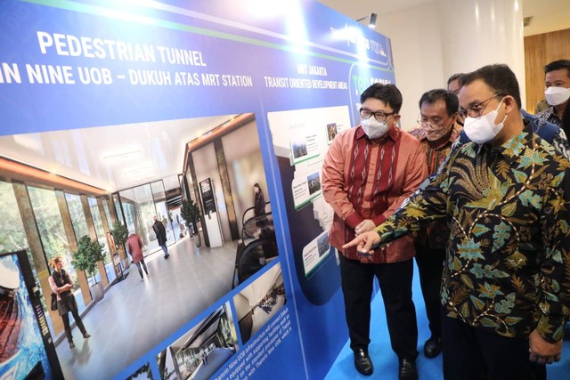Gubernur DKI Jakarta Anies Rasyid Baswedan menghadiri opening Transit Oriented Development Forum 2022 di Thamrin Nine, Jakarta Pusat, Kamis (7/7/2022). Foto: PPID Jakarta