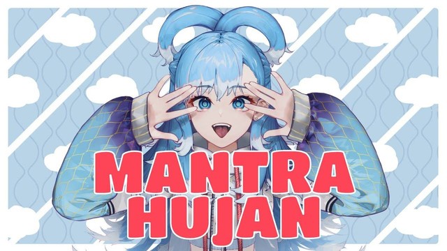 Ilustrasi tangkapan layar video klip Mantra Hujan oleh Kobo Kanaeru. Foto: YouTube/Kobo Kanaeru Ch. Hololive-ID