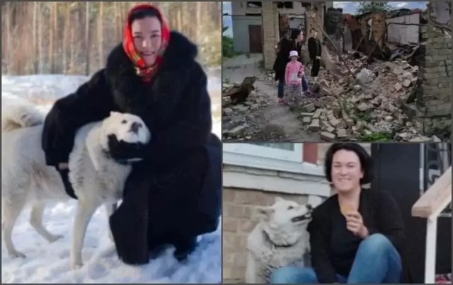 Keluarga di Ukraina kaget anjingnya masih hidup usai ditinggal empat bulan. (Foto: Reuters dan Pledge Times) 