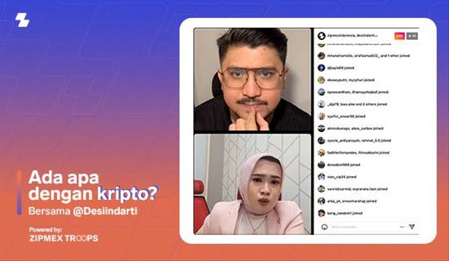 Zipmex x I-Crypto Mining dalam Live Instagram "Ada apa dengan kripo" (Source: Zipmex Indonesia)