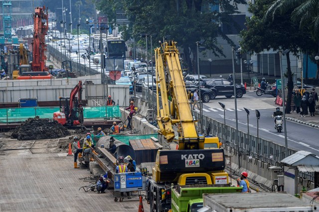 Progres Pembangunan MRT Fase II Bundaran HI-Kota Capai 65 Persen ...