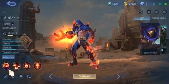 Hero Aldous. Foto: Screenshot Game Mobile Legends