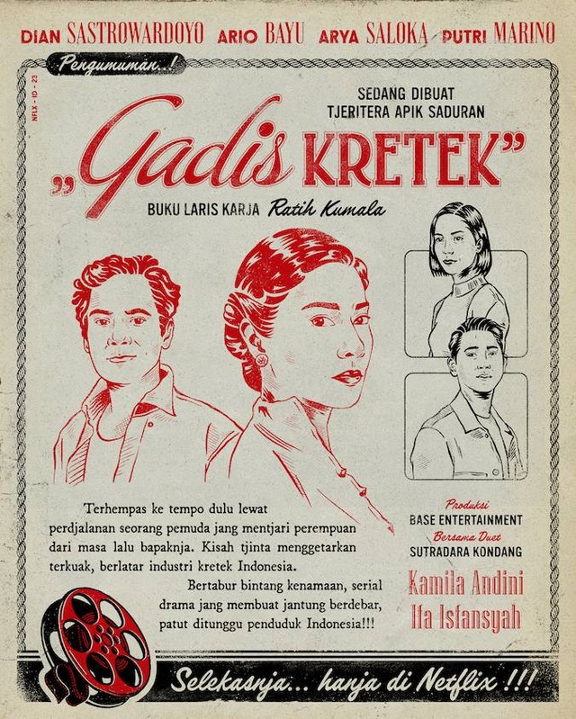 Poster Serial Gadis Kretek. Foto: Netflix