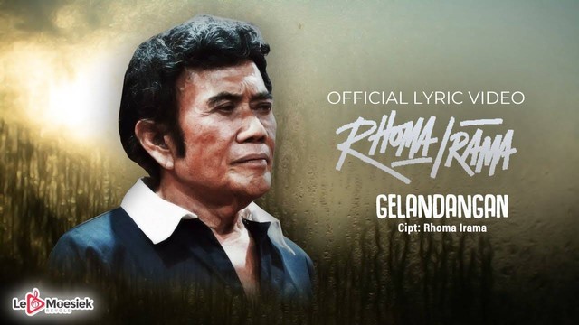 Ilustrasi tangkapan layar video lirik lagu Gelandangan oleh Rhoma Irama. Foto: YouTube/Le Moesiek Revole