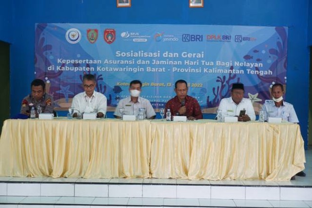 Koordinator Kelembagaan dan Perlindungan Nelayan DJTP KKP Lili Widodo, S. Hut, M.Si., saat memberikan sambutan. Foto: IST.