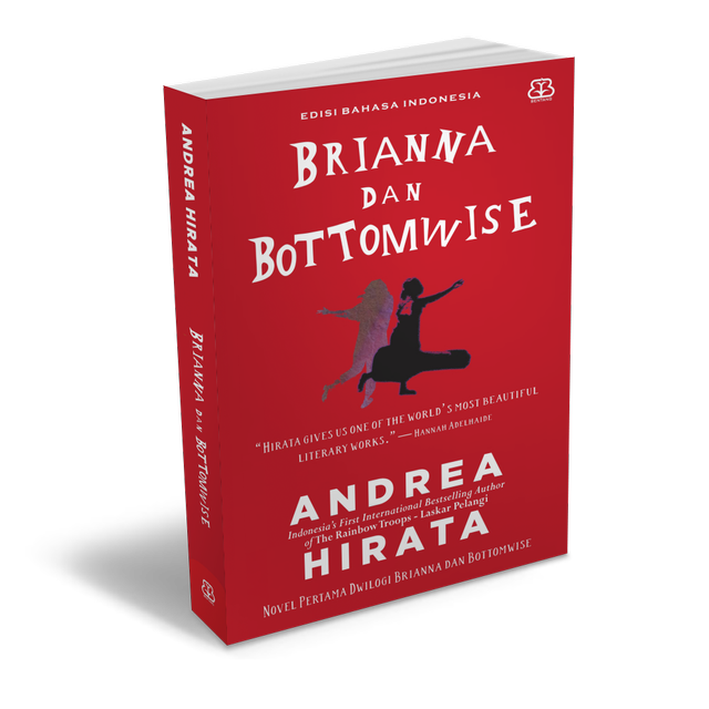 Sampul novel terbaru Andrea Hirata berjudul Brianna dan Bottomwise bakal terbit akhir Juli 2022. Sumber gambar: Bentang Pustaka/ dokumen istimewa