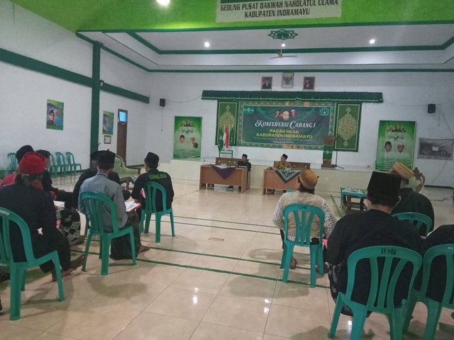 Pencak silat Nahdlatul Ulama (NU) Pagar Nusa Kabupaten Indramayu menggelar konferensi cabang (Konfercab) I. (Andri)
