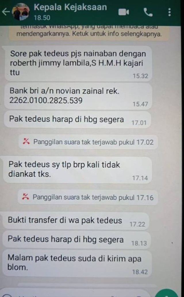 Ada Modus Penipuan Catut Nama Kajari TTU Untuk Minta Uang | Kumparan.com