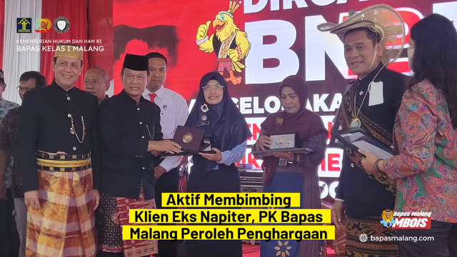PK Bapas Malang Peroleh Penghargaan dari Kepala BNPT