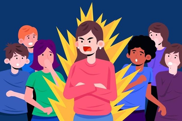 Ilustrasi orang egois (sumber: freepik)