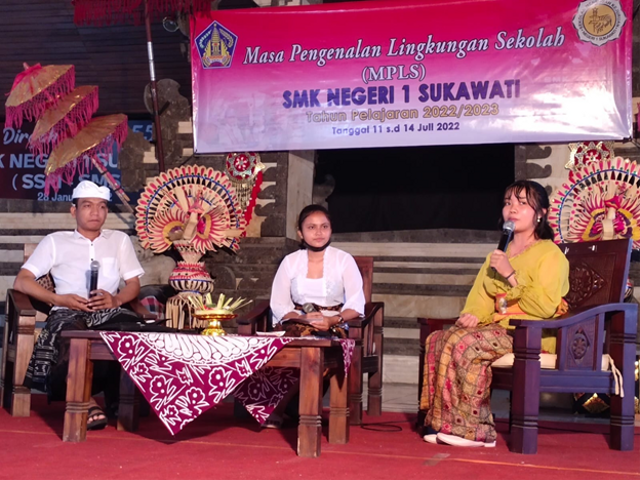 Talkshow testimoni dari alumni SMKN 1 Sukawati (Foto Pribadi)