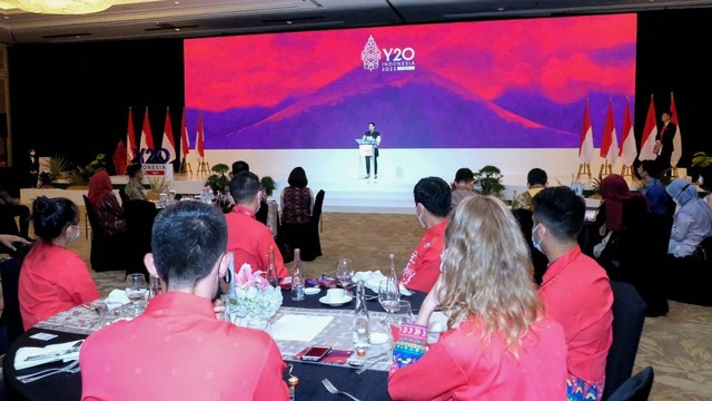 Ketua DPR RI Puan Maharani di acara Networking Night dalam rangkaian Youth 20 Indonesia 2022 Summit, Minggu (17/7/2022). Foto: Dok. Istimewa