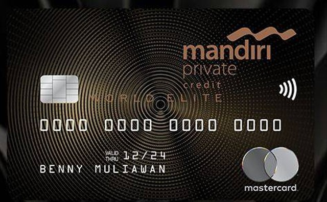 Ilustrasi salah satu jenis black card Mandiri. Foto: Bank Mandiri