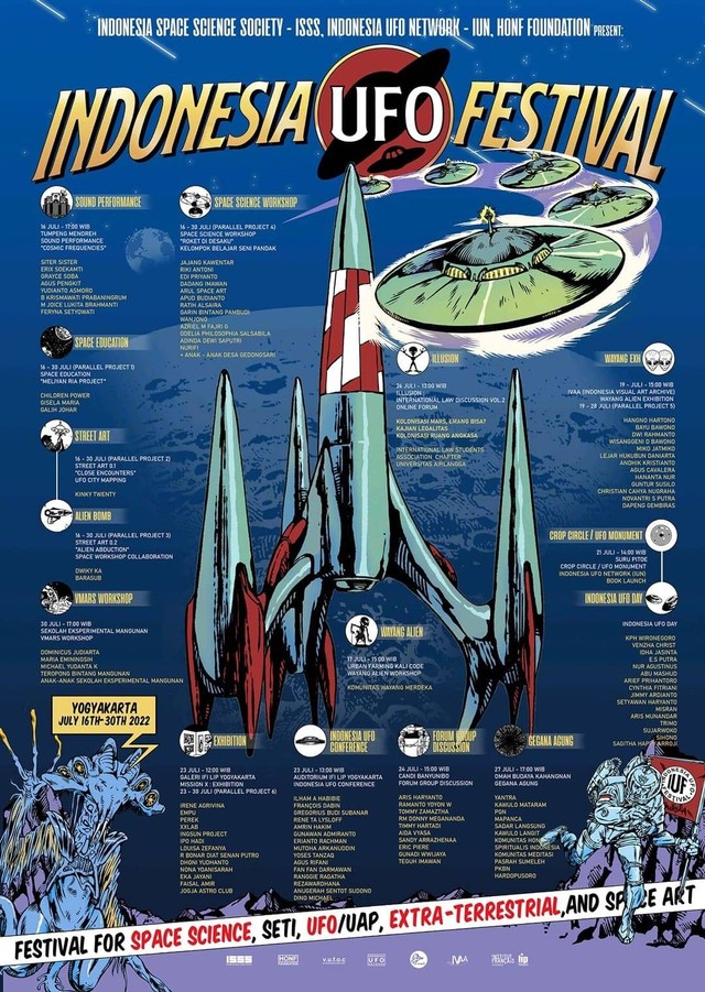 Poster resmi Indonesia UFO Festival. Foto: Istimewa