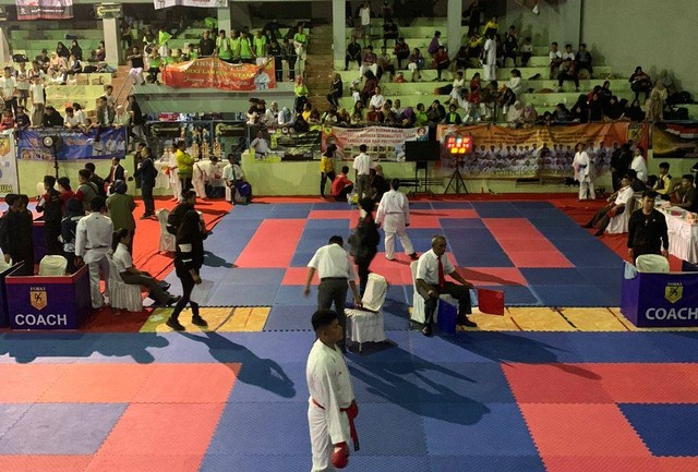 Erikson Josua, Atlet Asal Lampung Sabet Emas di Kejuaraan Karate Se-Sumbagsel (1)