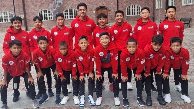 Tim Indonesia Junior Soccer League (IJSL) di Gothia Cup 2022 Swedia. Foto: Instagram/@gothiacup_official