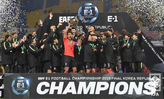 Korea Selatan saat menjuarai EAFF E-1 Football Champions 2019. Foto: KFA